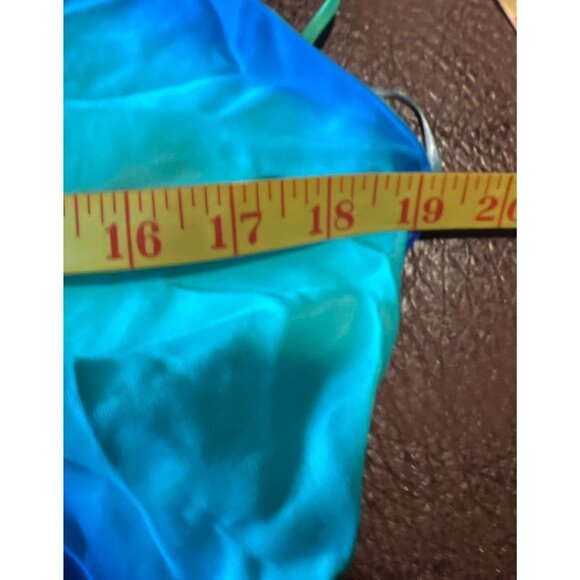 Zara Tie-Dye Maxi Slip Dress V-Neck Spaghetti Straps Multicolor Women L - Picture 6 of 9